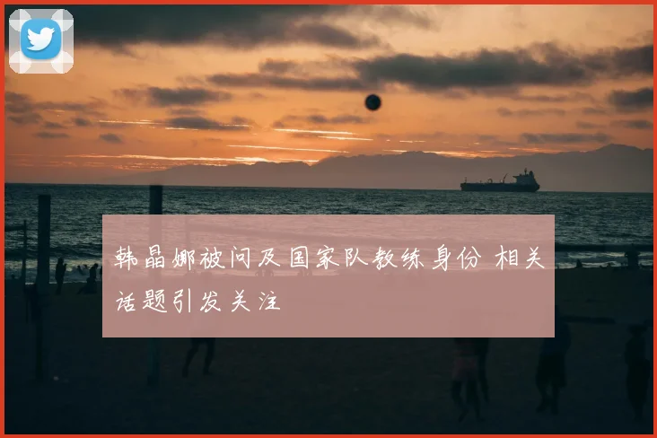 韩晶娜被问及国家队教练身份 相关话题引发关注
